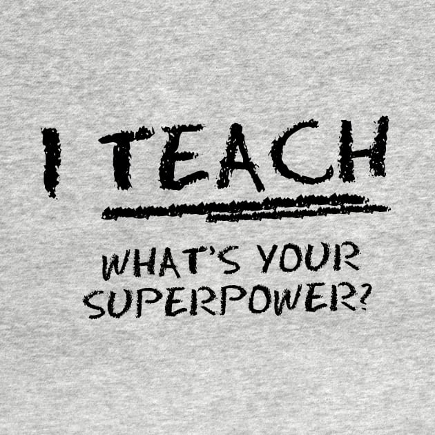 I Teach What Is Your Superpower? by equilebro